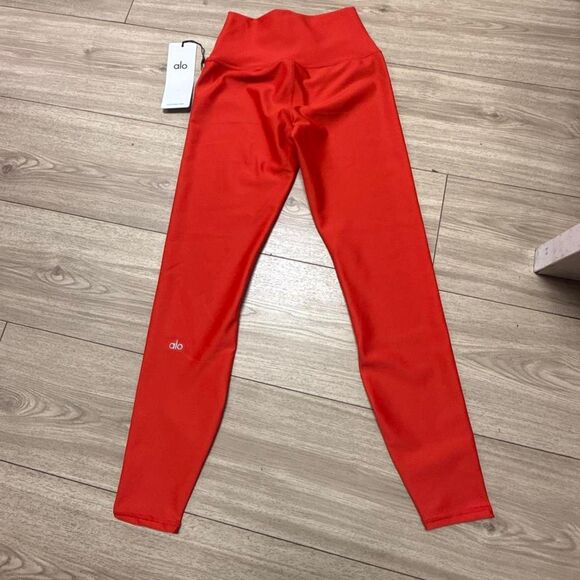 ALO Yoga Pants - Alo-yoga Women's Red and Orange Leggings